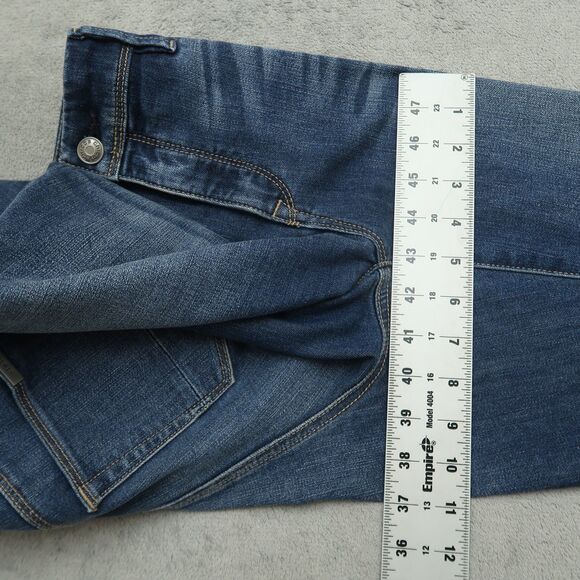 Chico's Jeans Women's 00 US-2 Blue Mid-Rise Slimming Girlfriend Crop 25" Inseam - Picture 6 of 16